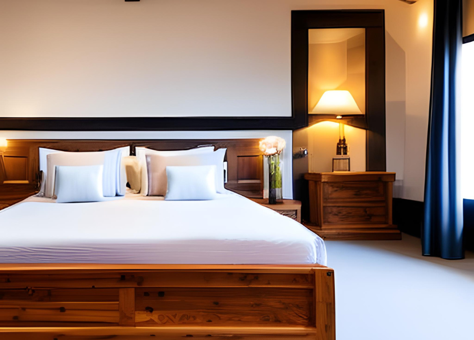 Adicione elegância ao seu quarto com uma cama de madeira maciça